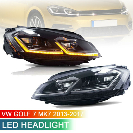 Phares avant Light Bar + Clignotant Séquentiel - VW Golf 7 De 2013 - 2020