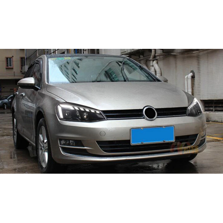 Phares avant Light Bar + Clignotant Séquentiel Look Audi - VW Golf 7 De 2013 - 2017