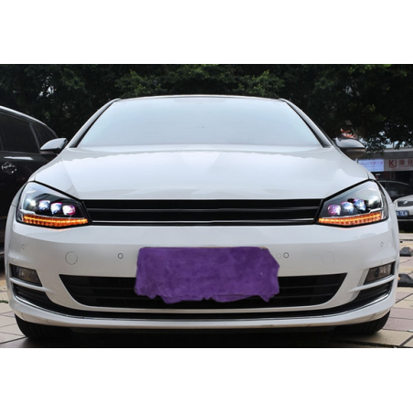 Phares avant Full Led + Clignotant Séquentiel - VW Golf 7 De 2013 - 2017