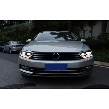 Phares avant Light Bar En Double U + Clignotant Séquentiel - VW passat De 2016 - 2019