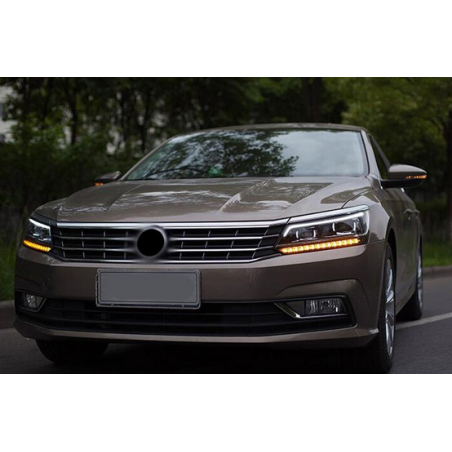 Phares avant Light Bar En Double U + Clignotant Séquentiel - VW passat De 2016 - 2019