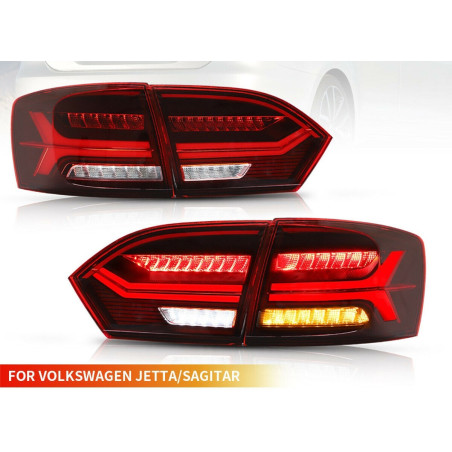 Feux Arrières Light Bar + Clignotant Séquentiel - VW Jetta De 2011 - 2014