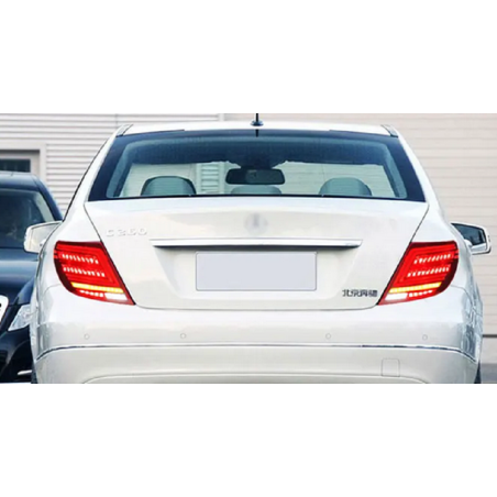Feux Arrières Light Bar + Clignotant Séquentiel - Mercedes Classe C W204 De 2007 - 2014