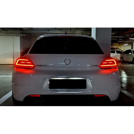 Feux Arrières Light Bar Rouge + Clignotant Séquentiel - VW Scirocco De 2009 - 2014