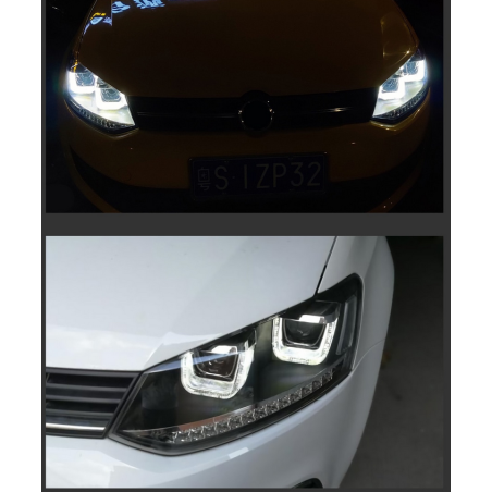 Phares avant Light Bar + Clignotant Séquentiel - VW Polo De 2010 - 2017