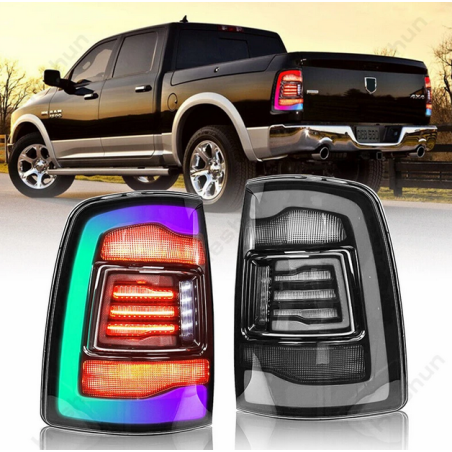 Feux Arrières Light Bar RGB + Clignotant Séquentiel - Dodge Ram 1500 - 2500- 3500 De 2009 - 2018