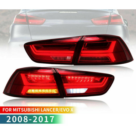 Feux Arrières Light Bar + Clignotant Séquentiel - Mitsubishi Lancer De 2008 - 2018