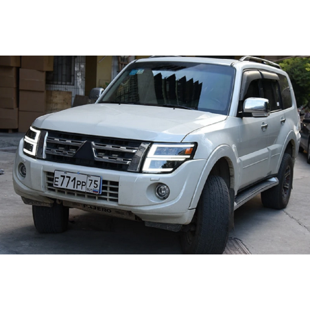 Phares Avant Light Bar Full Led + Clignotant Light Bar - Mitsubishi Pajero V87, V93, V97 De 2009 - 2021
