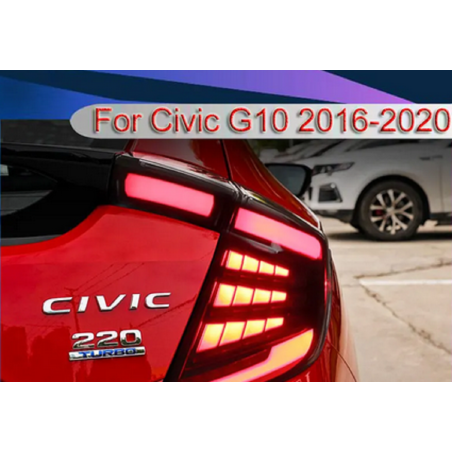 Feux Arrières Light Bar Animé + Clignotant Séquentiel - Honda Civic De 2016 - 2020