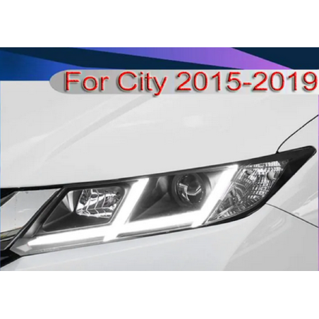 Phares avant Light Bar + Clignotant Halogène  - Honda City De 2015 - 2019