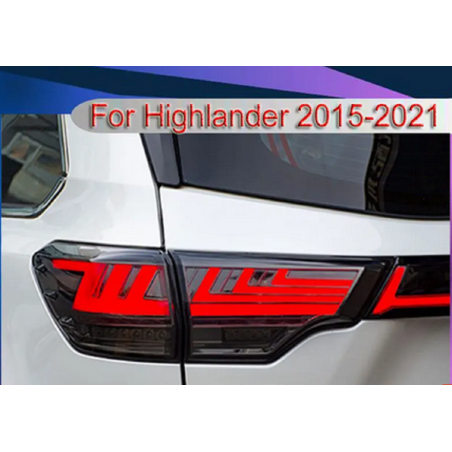 Feux Arrières Light Bar + Clignotant Séquentiel - Toyota HighLander De 2015 - 2021