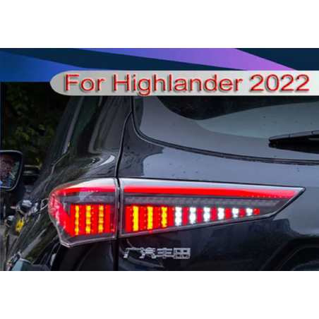 Feux Arrières Light Bar + Clignotant Séquentiel - Toyota HighLander De 2022 - 2023