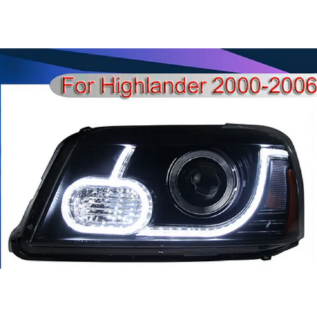 Phares avant Devils Eyes + Clignotant Halogène - Toyota HighLander De 2000 - 2006