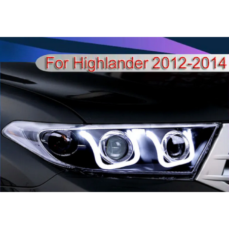 Phares avant Light Bar + Clignotant Halogène - Toyota HighLander De 2012 - 2014