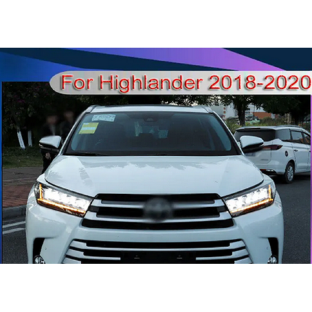 Phares avant Light Bar + Clignotant Séquentiel Toyota HighLander De 2018 - 2020