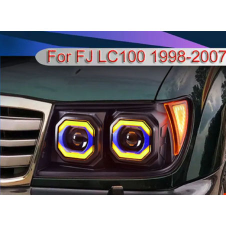 Phares avant Light Bar + Clignotant Led - Toyota Land Cruiser LC100 FJ100 4700 De 1998 - 2007