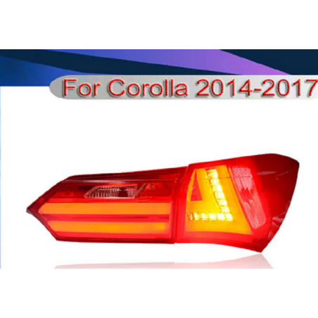 Feux Arrières Light Bar + Clignotant Led - Toyota Corolla De 2014 - 2017