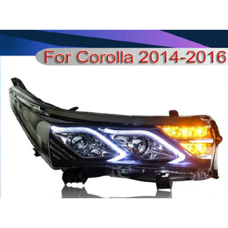 Phares avant Light Bar + Clignotant Led - Toyota Corolla De 2014 - 2016