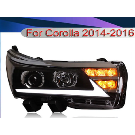 Phares avant Light Bar + Clignotant Led - Toyota Corolla De 2014 - 2016