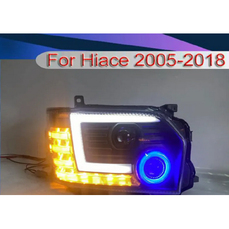 Phares avant Light Bar + Clignotant Séquentiel - Toyota Hiace De 2005 - 2018