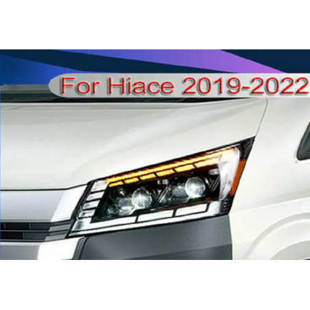 Phares avant Light Bar Animé + Clignotant Séquentiel - Toyota Hiace De 2019 - 2022
