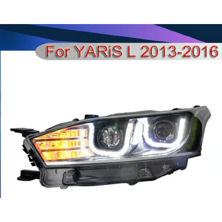 Phares avant Light Bar + Clignotant Halogène - Toyota Vios De 2013 - 2016