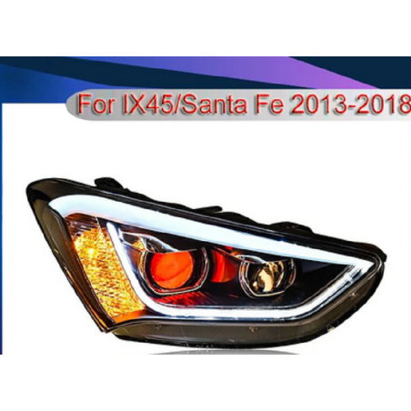 Phares avant Light Bar + Clignotant Halogène - Toyota Santa-Fe / IX45 De 2013 - 2018
