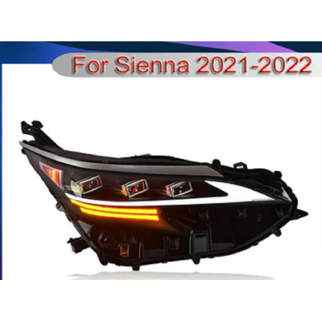 copie de Phares avant Light Bar + Clignotant Séquentiel - Toyota Sienna De 2021 - 2022