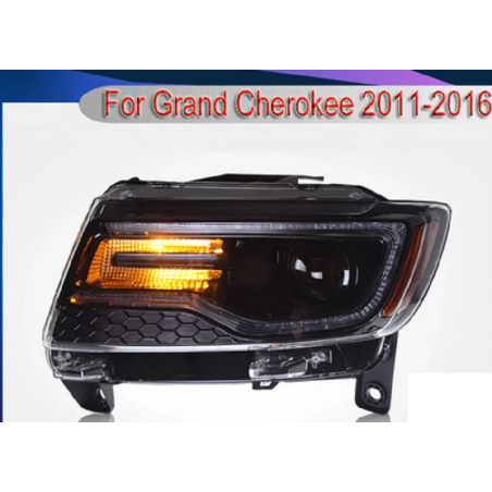Phares avant Light Bar + Clignotant Led - Jeep Grand CherokeeDe 2011 - 2016