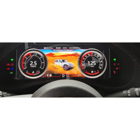 Cockpit Virtuel Compteur de vitesse d'affichage Pour Jeep Wrangler JK De 2010 - 2017