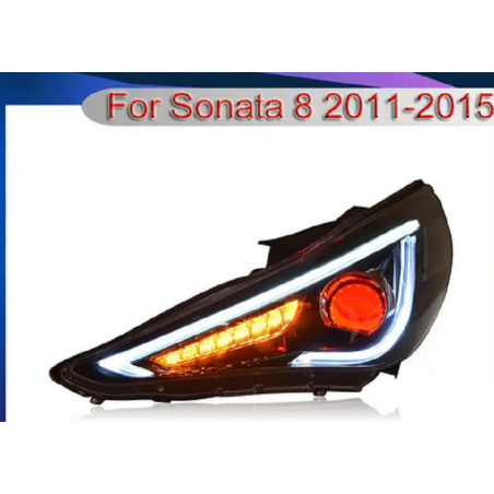 Phares avant Light Bar + Clignotant Séquentiel - Hyundai Sonata De 2011 - 2015