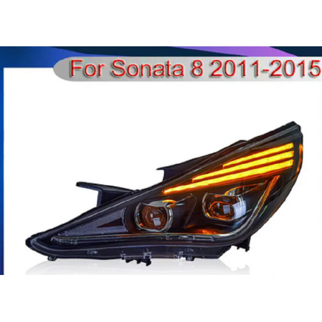 copie de Phares avant Light Bar + Clignotant Séquentiel - Hyundai Sonata De 2011 - 2015
