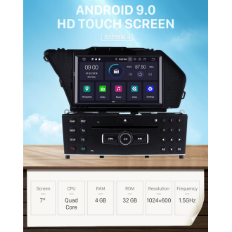 Autoradio GPS Android 9.0, HD, Carplay, DSP GPS -...
