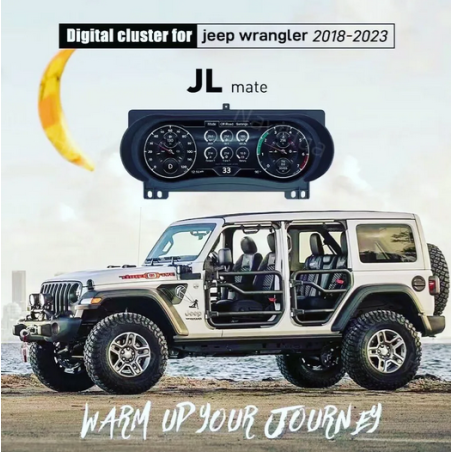 copy of Cockpit Virtuel Compteur de vitesse d'affichage Pour Jeep Wrangler De 2010 - 2017