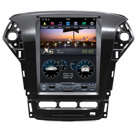 Autoradio Tesla 12.1", Android 11, 64Go, Bluetooth, Wifi, Carplay, GPS - Ford mondeo De 2007 - 2010