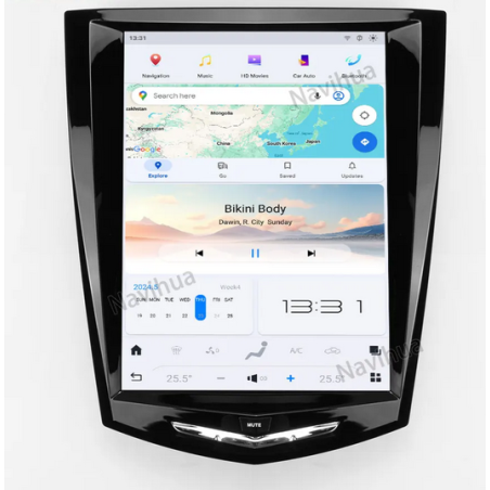 Autoradio Tesla 12.1", Android 11.0, Bluetooth, Wifi, Carplay, GPS - Cadillac Escalade SRX /  ATS / CTS De 2013 - 2018
