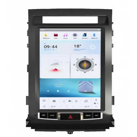 Autoradio Tesla 16.0", Android 11.0, Bluetooth, Wifi, Carplay, GPS - Toyota Land Cruiser LC200 De 2007 - 2019