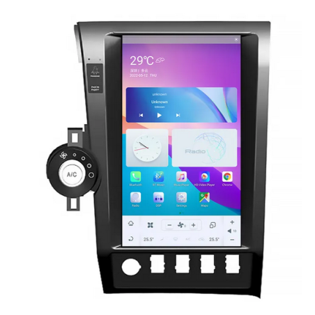 Autoradio Tesla 13.6", Android 11.0, Bluetooth, Wifi, Carplay, GPS - Toyota Tundra De 2015 - 2022