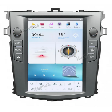 Autoradio Tesla 10.4", Android 11.0, Bluetooth, Wifi, Carplay, GPS - Toyota Corolal De 2006 - 2013