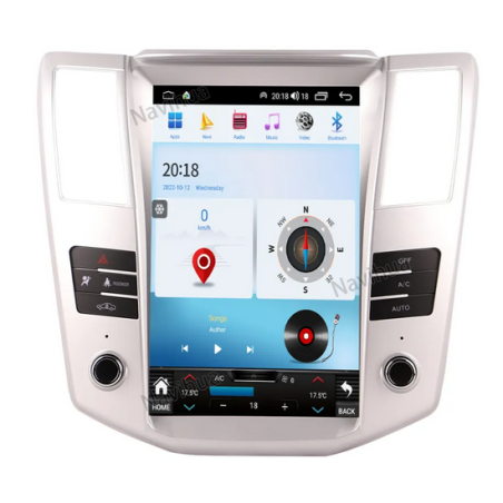 Autoradio Tesla 12.1", Android 12, Bluetooth, Wifi, Carplay, GPS - Lexus RX330 RX350 De 2004 - 2008
