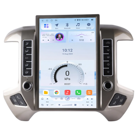 Autoradio Tesla 14.5", Android 13.0, Bluetooth, Wifi, Carplay, GPS - Chevrolet Silverado / GMC Sierra De 2013 - 2020