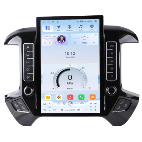 Autoradio Tesla 14.5", Android 13.0, Bluetooth, Wifi, Carplay, GPS - Chevrolet Silverado / GMC Sierra De 2014 - 2016