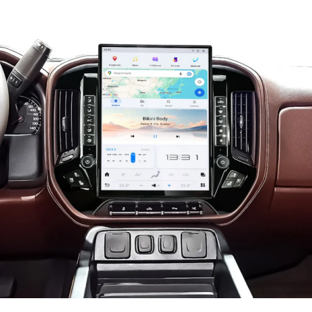 Autoradio Tesla 15.6", Android 13.0, Bluetooth, Wifi, Carplay, GPS - Chevrolet Silverado / GMC Sierra De 2014 - 2018