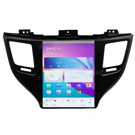 Autoradio écran 10.4", Android 11.0, Bluetooth, Wifi, Carplay, GPS - Hyundai Tucson Santa Fe De 2005 - 2019