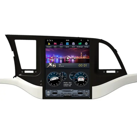 Autoradio écran 10.4", Android 11.0, Bluetooth, Wifi, Carplay, GPS - Hyundai Elantra De 2014 - 2018