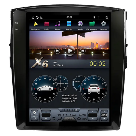 Autoradio écran 12.1", Android 11.0, Bluetooth, Wifi, Carplay, GPS - Mitsubishi Pajero De 2006 - 2016