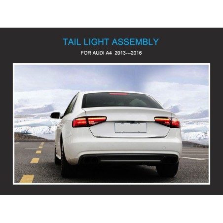 Feux Arrières Light Bar + Clignotant à Led Dynamique - Audi A4 De 2012 - 2016