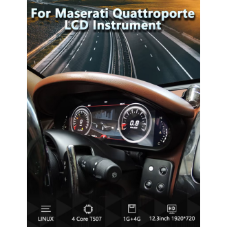 Cockpit Virtuel Compteur de vitesse 12.3" Pour Maserati...