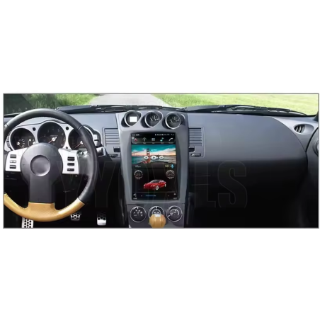 Autoradio Tesla 12.1", Android 13.0, 64Go, Bluetooth, Wifi, Carplay, GPS + Caméra 360° - Nissan 350Z De 2002 - 2007