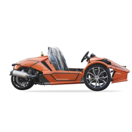 Motos à 3 roues ZTR à Essence De 350 CC En 2WD Automatique